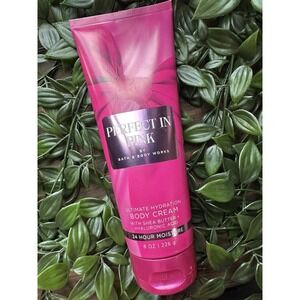 Bath & Body Works Ultimate Hydration Body Cream - PERFECT IN PINK - Full Sz 8 oz